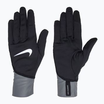 Rękawiczki do biegania męskie Nike Pacer Midweight RG black/smoke grey/silver