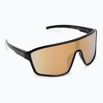 Okulary przeciwsłoneczne Red Bull SPECT Daft shiny black/smoke with gold mirror