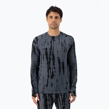 Longsleeve termoaktywny męski Mons Royale Cascade Merino Base Layer grey tie dye