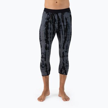 Spodnie termoaktywne męskie Mons Royale Cascade Merino Base Layer 3/4 grey tie dye
