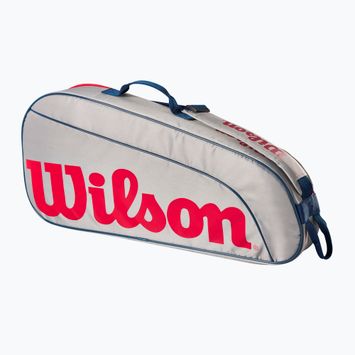 Torba tenisowa dziecięca Wilson Junior 3Pk grey/red