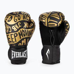 Rękawice bokserskie Everlast Spark czarno-złote EV2150 BLK/GLD