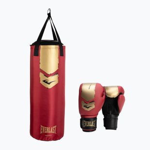 Zestaw bokserski Everlast Prospect 2 Heavy Bag red/gold
