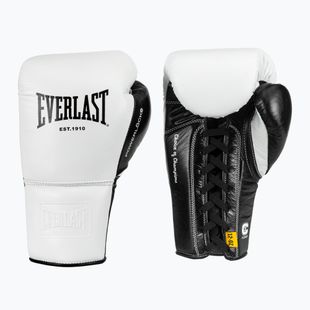 Rękawice bokserskie Everlast Powerlock Pro OG Laced white/black