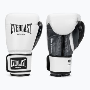 Rękawice bokserskie Everlast Powerlock OG H&L Leather Advanced Training white/black