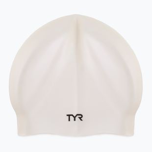 Czepek pływacki TYR Wrinkle Free Silicone white
