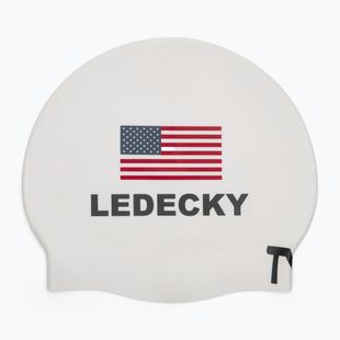 Czepek pływacki TYR Ledecky Silicone white