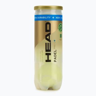 Piłki do padla HEAD Padel Pro S+ 3 szt. yellow