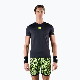 Koszulka tenisowa męska HYDROGEN Panther Tech Tee black/yellow
