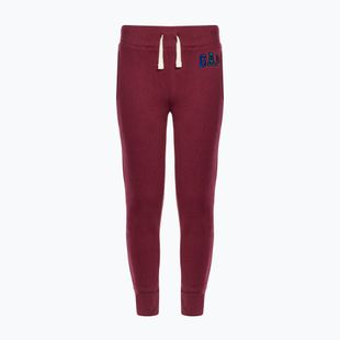 Spodnie dziecięce GAP V-Fall Fash Logo Jogger deep garnet red