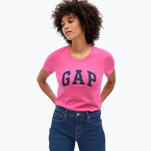 Koszulka damska GAP V-Gap SS Classic Tee standout pink