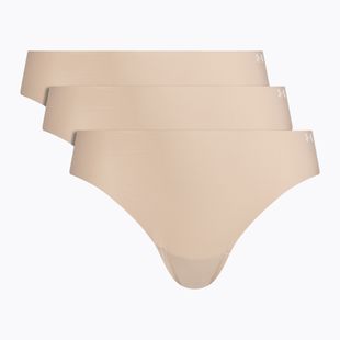 Stringi damskie Under Armour Pure Stretch Ns Thong 3 pary beige/beige/beige