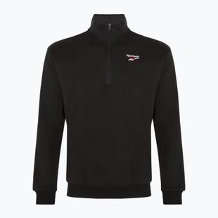 Bluza treningowa męska Reebok Identity Fleece 1/4 Zip black/white/vector red