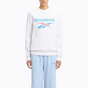 Bluza damska Reebok Identity Big Logo Fleece Crew white/coral/blue