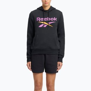 Bluza damska Reebok Identity Big Logo Fleece black/purple rave/electric amber