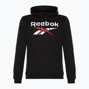 Bluza męska Reebok Identity Big Logo Fleece Hoodie black/white/vector red