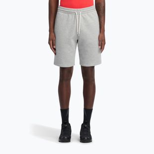 Spodenki treningowe męskie Reebok Identity Small Logo Fleece medium grey heather/vector red