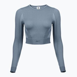 Longsleeve treningowy damski Reebok RBK Lab Seamless Crop upgrade blue