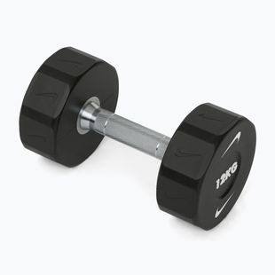 Hantel chromowany Nike Strength Pro Urethane Dumbbell 12 kg black/white