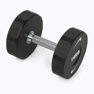 Hantel chromowany Nike Strength Pro Urethane Dumbbell 14 kg black/white
