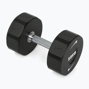Hantel chromowany Nike Strength Pro Urethane Dumbbell 22 kg black/white