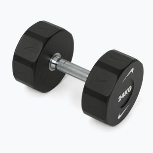 Hantel chromowany Nike Strength Pro Urethane Dumbbell 24 kg black/white