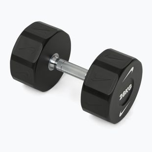 Hantel chromowany Nike Strength Pro Urethane Dumbbell 28 kg black/white