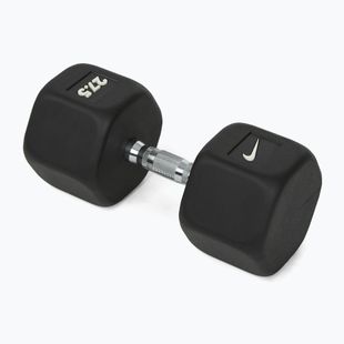 Hantel ogumowany Nike Strength Hex Dumbbell 27,5 kg black/white