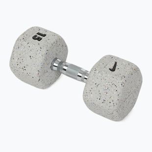 Hantel ogumowany Nike Strength Grind Hex Dumbbell 15 kg wolf grey