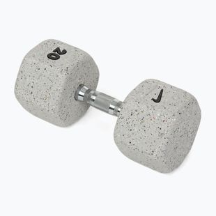 Hantel ogumowany Nike Strength Grind Hex Dumbbell 20 kg wolf grey