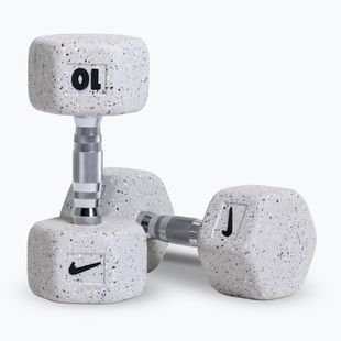 Hantle Nike Strength Grind Hex Dumbbell 2 x 10 kg wolf grey