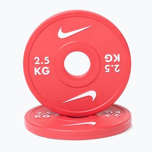 Obciążenie Nike Strength Change Plates 2 x 2,5 kg red/white