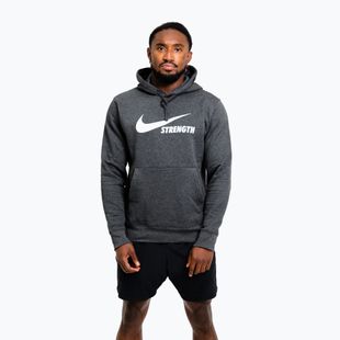 Bluza męska Nike Strength Hoodie charcoal/white