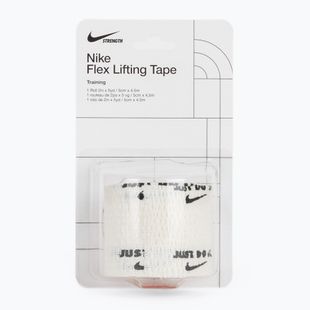 Bandaż elastyczny kohezyjny Nike Strenght Flex Lifting Tape white/black