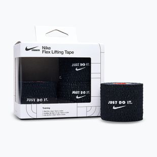Bandaż elastyczny kohezyjny Nike Strenght Flex Lifting Tape 4 szt. black/white