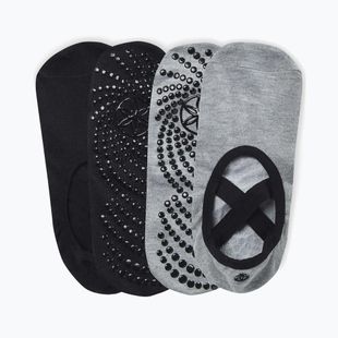 Skarpety Gaiam Grippy Yoga 2 pack grey/black