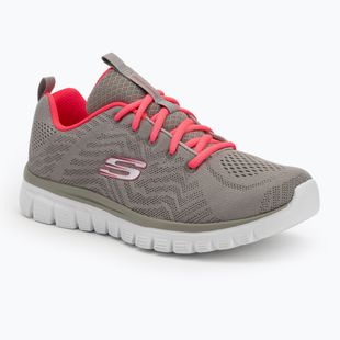 Buty damskie SKECHERS Graceful Get Connected gray/coral