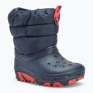 Śniegowce dziecięce Crocs Classic Neo Puff navy
