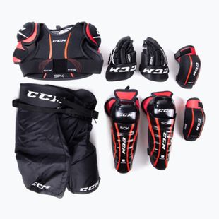 Zestaw ochraniaczy dziecięcych CCM YTH black/red