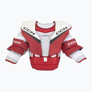 Kamizelka hokejowa bramkarska dziecięca CCM YT Flex 3 YTH white/red