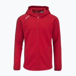Bluza męska CCM Locker Room Full Zip SR red