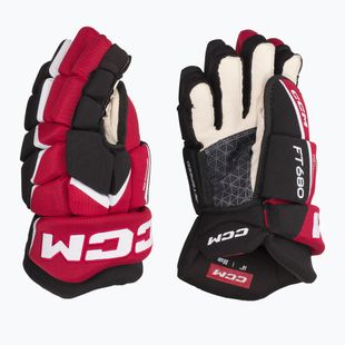 Rękawice hokejowe CCM JetSpeed FT680 SR black/red/white