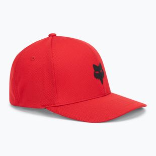 Czapka z daszkiem męska Fox Racing Fox Head Tech Flexfit flame red