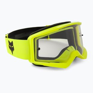 Gogle rowerowe Fox Racing Main Core fluorescent yellow/clear
