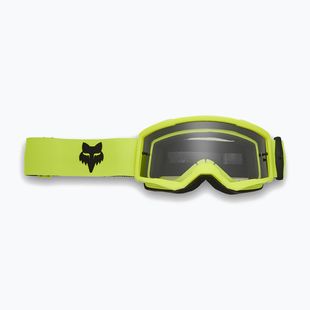 Gogle rowerowe dziecięce Fox Racing Main Core Jr fluorescent yellow/clear