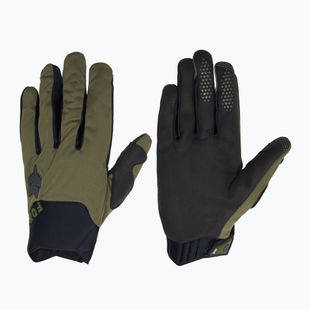 Rękawiczki rowerowe męskie Fox Racing Defend Wind Offroad olive green