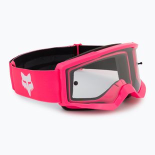 Gogle rowerowe dziecięce Fox Racing Main Core Jr pink/clear
