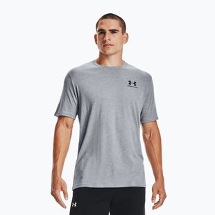 Koszulka męska Under Armour Sportstyle Left Chest steel light heather/black