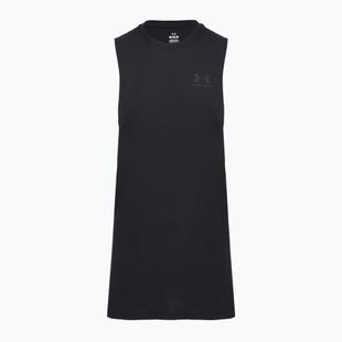 Koszulka treningowa męska Under Armour Left Chest Cut Off Tank black/black