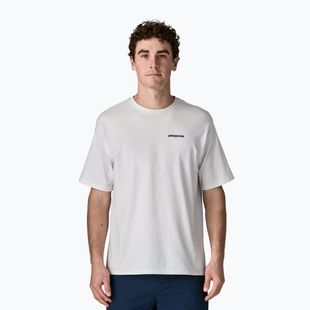 Koszulka męska Patagonia P-6 Logo Responsibili-Tee white